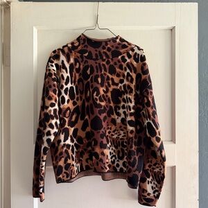 Anthropologie Leopard Print Sweater